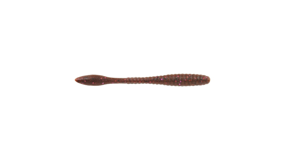 Berkley PowerBait MaxScent Flat Worm, 4.5in, 8 Pack, Cinnamon Purple, 1546024