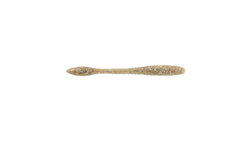 Berkley PowerBait MaxScent Flat Worm, 4.5in, 8 Pack, Natural Shad, 1520712