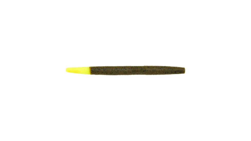 Berkley PowerBait Maxscent The General Soft Bait, 4in, 10 Pack, Green Pumpkin/Chartreuse, 1520715