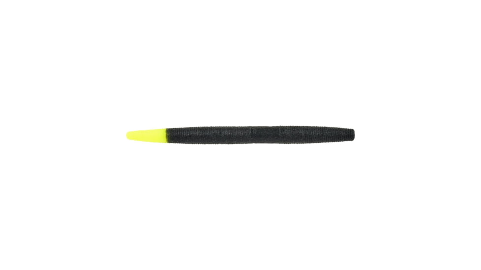 Berkley PowerBait Maxscent The General Soft Bait, 6in, 5 Pack, Black/Chartreuse, 1520726
