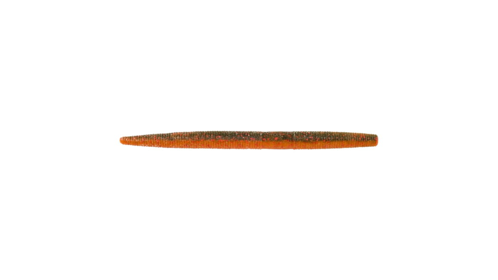 Berkley PowerBait Maxscent The General Soft Bait, 6in, 5 Pack, Watermelon Copper/Orange w/Red, 1482217