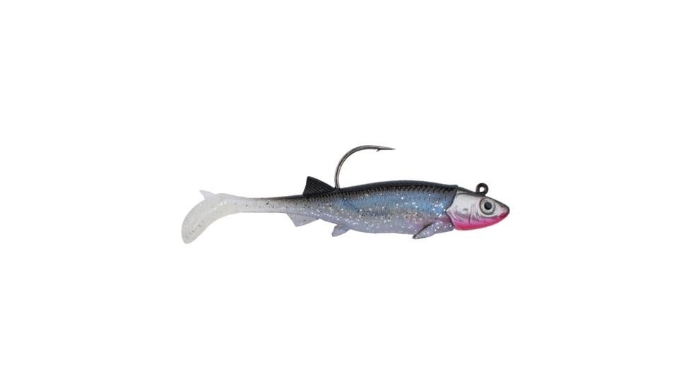 Berkley PowerBait Minnotator Soft Bait, 2.5in, 2 Pack, Silver Smelt, 1624255