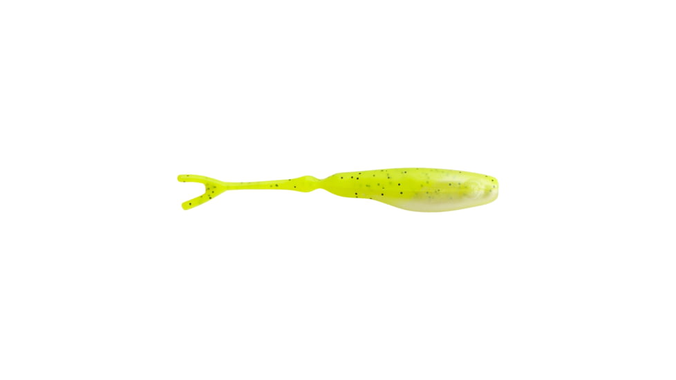 Berkley PowerBait Snake-Tongue Minnow Soft Bait, 1 1/2in / 4cm, Chartreuse Shad, PBHSNT1.5-CS