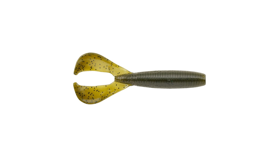 Berkley PowerBait The Boss Grub Soft Bait, 4in, 8 Pack, Green Pumpkin, 1546043