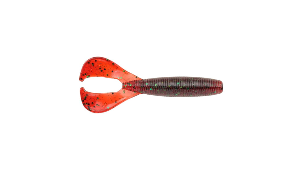 Berkley PowerBait The Boss Grub Soft Bait, 4in, 8 Pack, Redbug, 1546046
