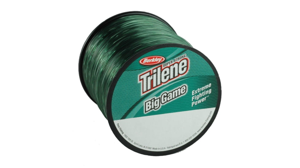 Berkley Trilene Big Game Monofilament Quarter Pound Spool, 20 lb 650 yd, Green, 0.018 in/0.45 mm, 1068357
