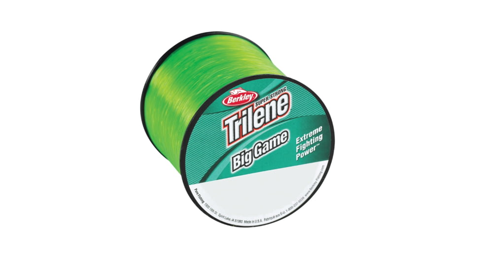 Berkley Trilene Big Game Monofilament Quarter Pound Spool, 20 lb 650 yd, Solar Collector, 0.018 in/0.45 mm, 1068363