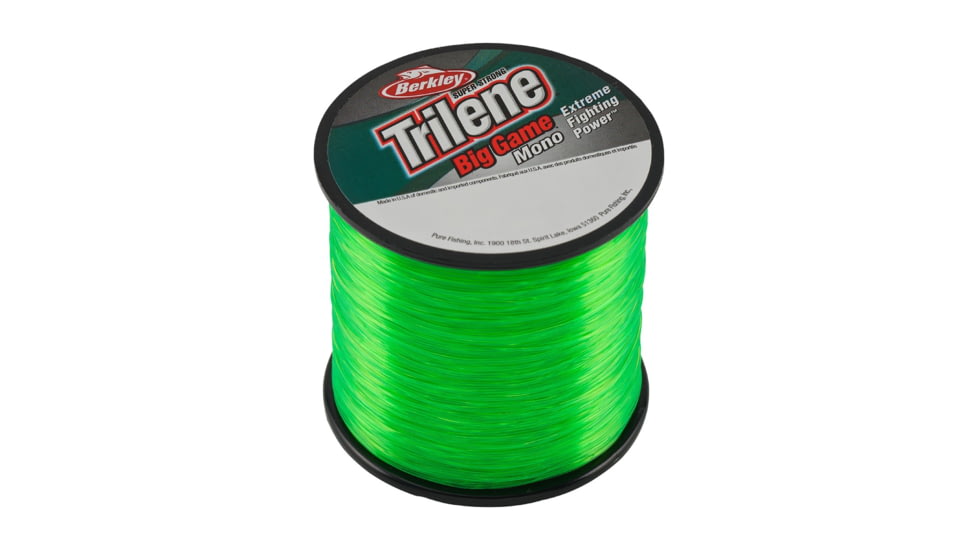 Berkley Trilene Big Game Monofilament Quarter Pound Spool, 50 lb, 275 yd, Solar Collector, 0.028 in/0.71 mm, 1079076