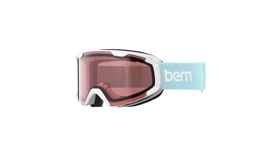 Bern Brewster Goggles - Unisex - Kids, Frame-White, Lens-Pink, One Size GK01WBLRO