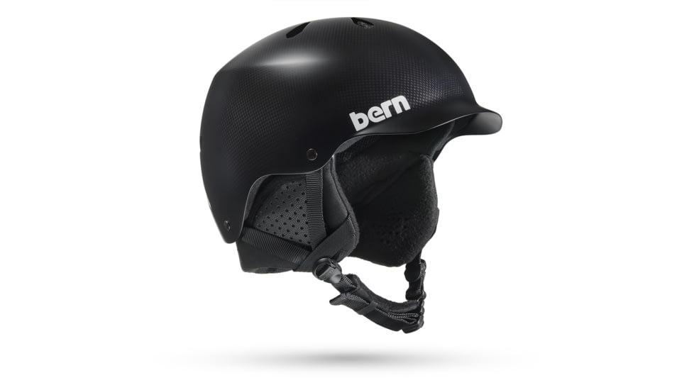 Bern Helmets Watts Carbon Fiber Asian Fit Winter Helmet Barn Deal, SM25C23SBK3