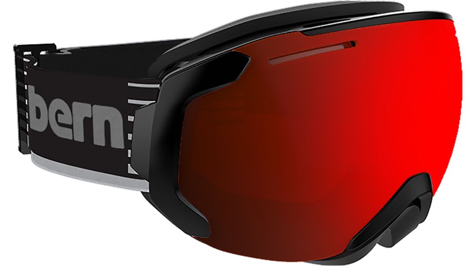 Bern Jackson Goggles - Men's-Black Retro-Red/Black Mirror