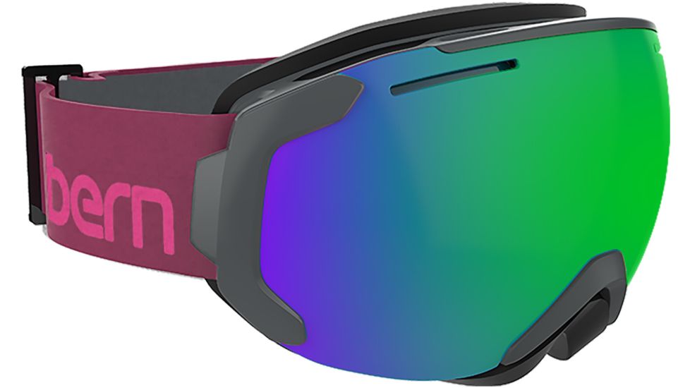 Bern Juno Goggles - Women's-Fuchsia-Green/Blue Light Mirror