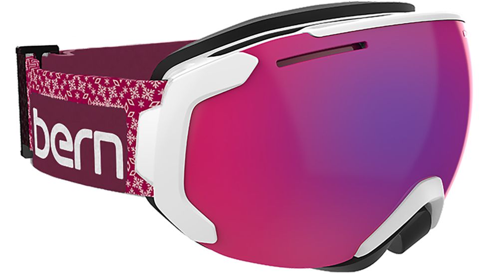 Bern Juno Goggles - Women's-Magenta Snowflake-Red/Purple Mirror