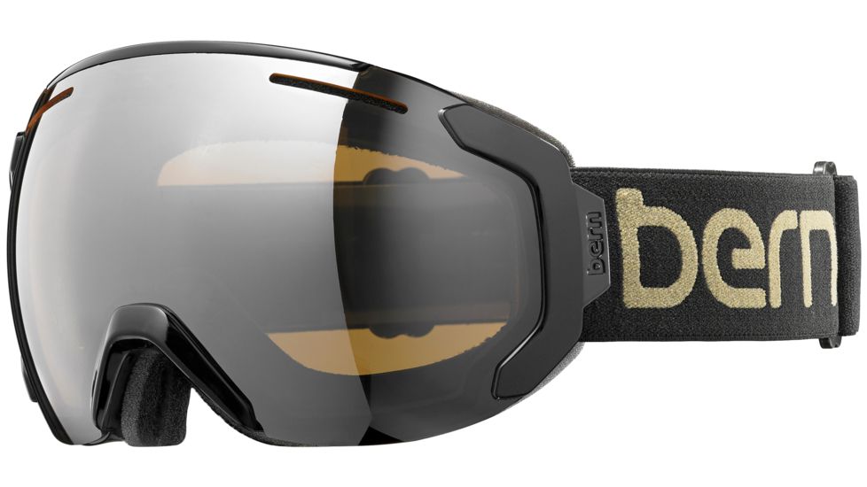 Bern Juno Medium Frame Goggles-Black/Gold-Gold Light Mirror-Medium