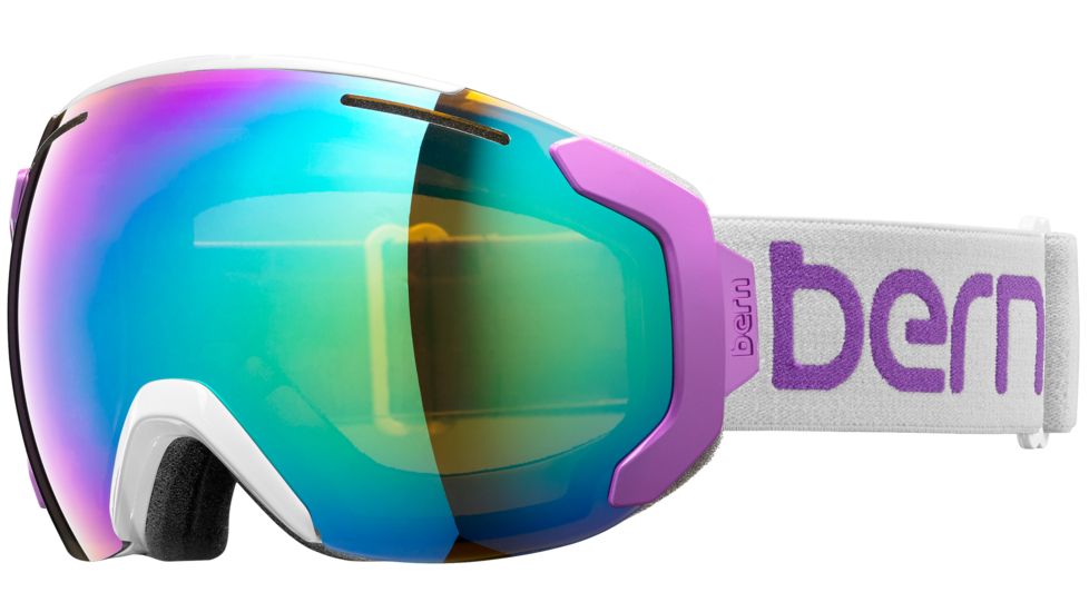 Bern Juno Medium Frame Goggles-Grey/Purple-Green/Blue Light Mirror-Medium
