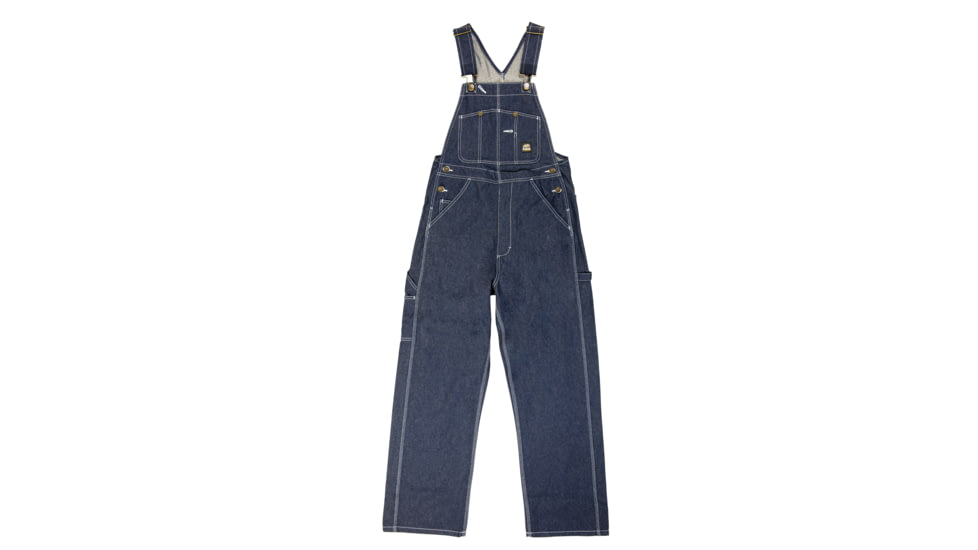 Berne Boulder Unlined Bib Overall - Mens, Denim, 54X30, B1212DNS540