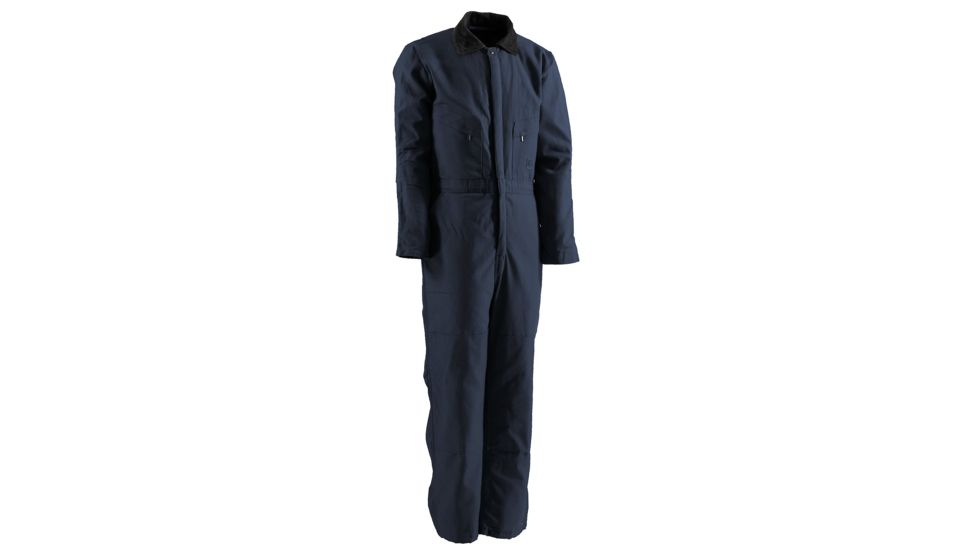 Berne Deluxe Insulated Coverall - Twill - Mens, Navy, Small I414NVS360
