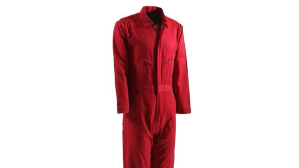 Berne Deluxe Unlined Coverall - Mens, Red, 36R, Regular, 92021647364
