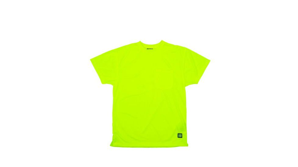 Berne Enhanced Visibility Performance Short Sleeve Tee - Mens, Yellow, Medium, Regular, 92021346953