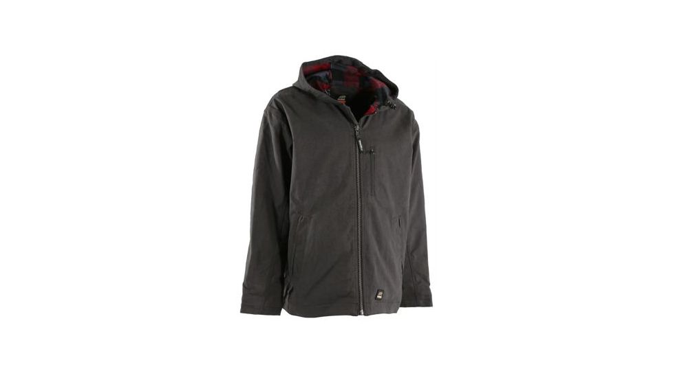 Berne Flannel Lined Quarry Jacket - Mens, Titanium, Small, Regular, 92021412948