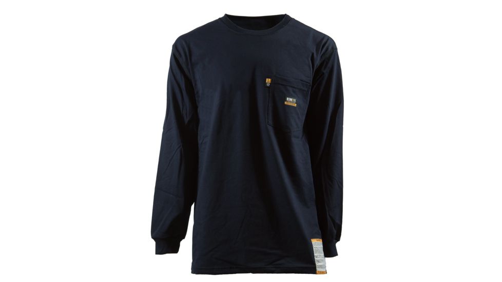 Berne FR Crew Neck T-Shirt - Mens, Navy, 2XL FRK11NVT520