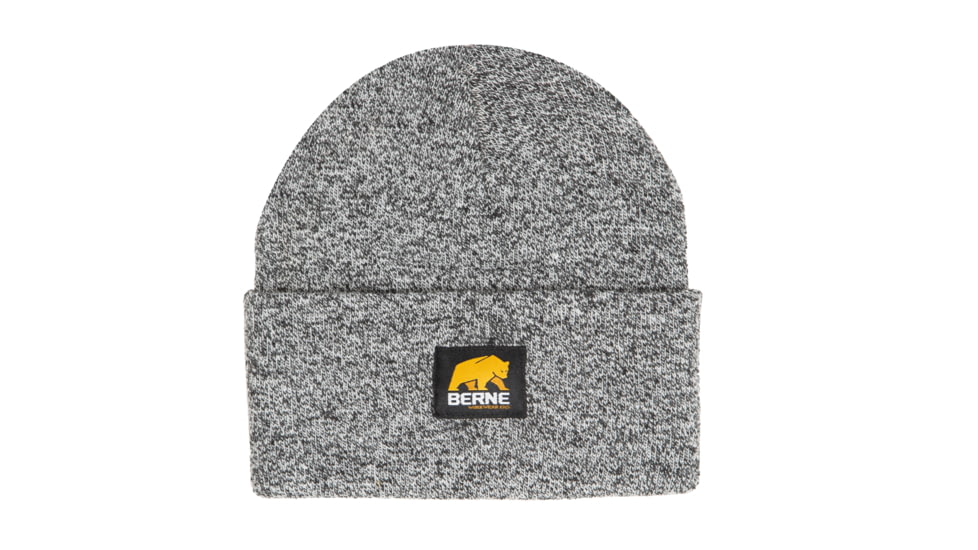 Berne Heritage Knit Cuff Cap - Unisex, Black White, OSFA, H150BWR400
