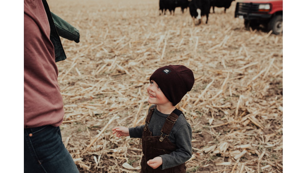 Berne Heritage Knit Cuff Cap - Unisex, Maroon Black, OSFA, H150MNBR400