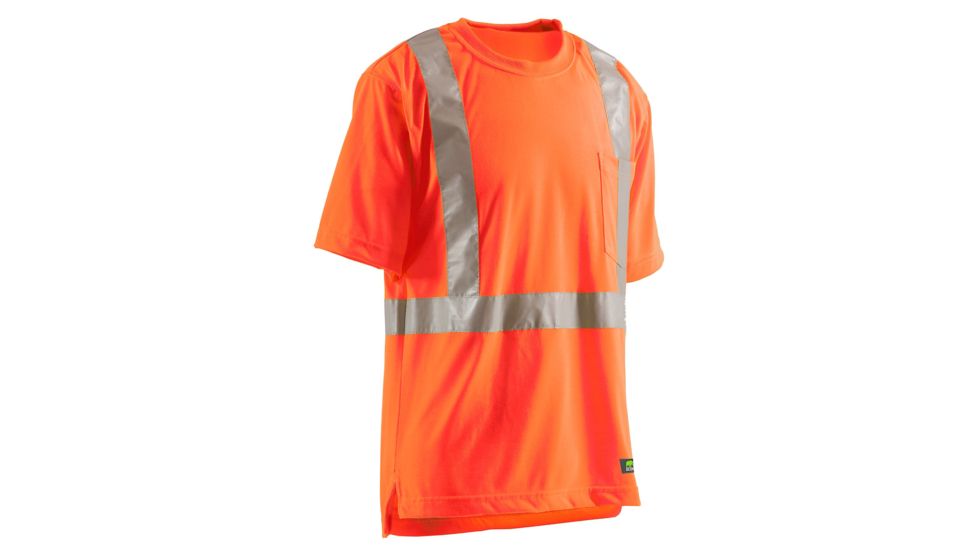 Berne Hi-Vis Type R Class 2 Pocket Tee - Mens, Orange, Medium HVK002ORR400