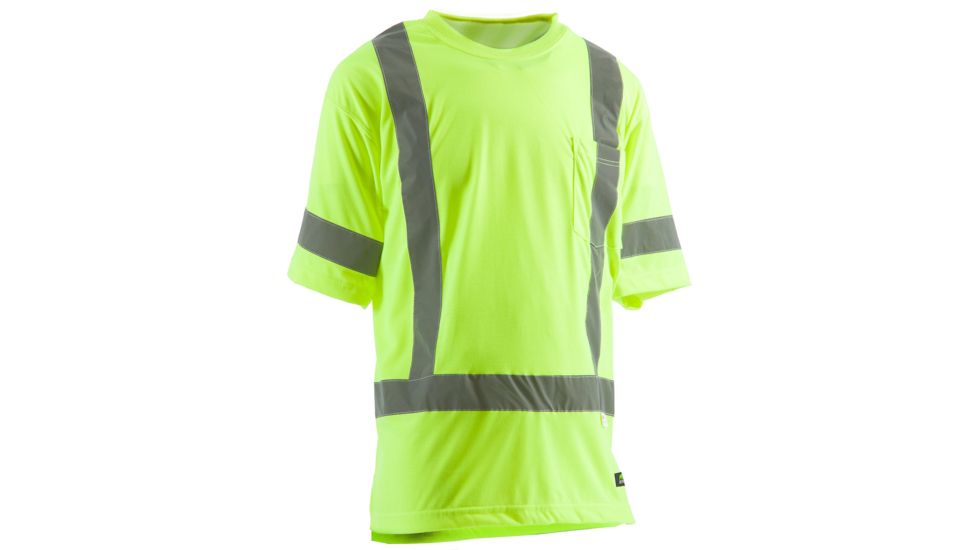 Berne Hi-Vis Type R Class 3 Pocket Tee - Men's, Yellow, Medium HVK007YWR400