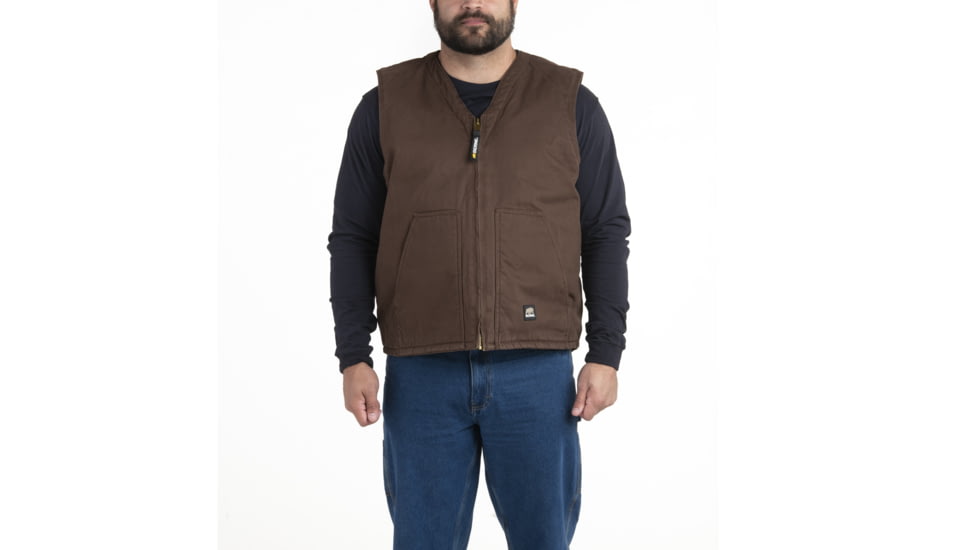 Berne High Country V-Neck Vest - Mens, Bark, 5XL, VW531BBR640