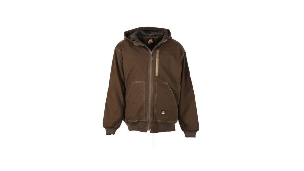 Berne Modern Hooded Jacket - Mens, Bark, Medium, Regular, 92021357096