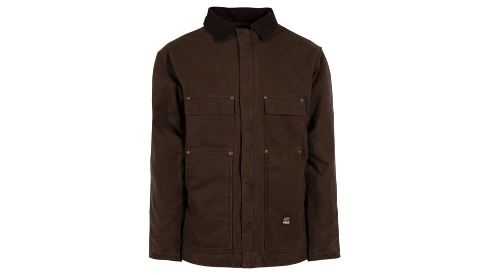 Berne Original Washed Chore Coat - Mens, Bark, Medium CH377BBR400