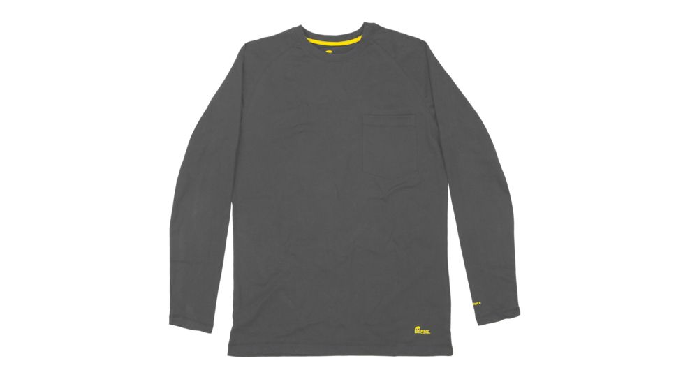 Berne Performance Long Sleeve Tee - Men's, Titanium, Large, Regular, 92021360195