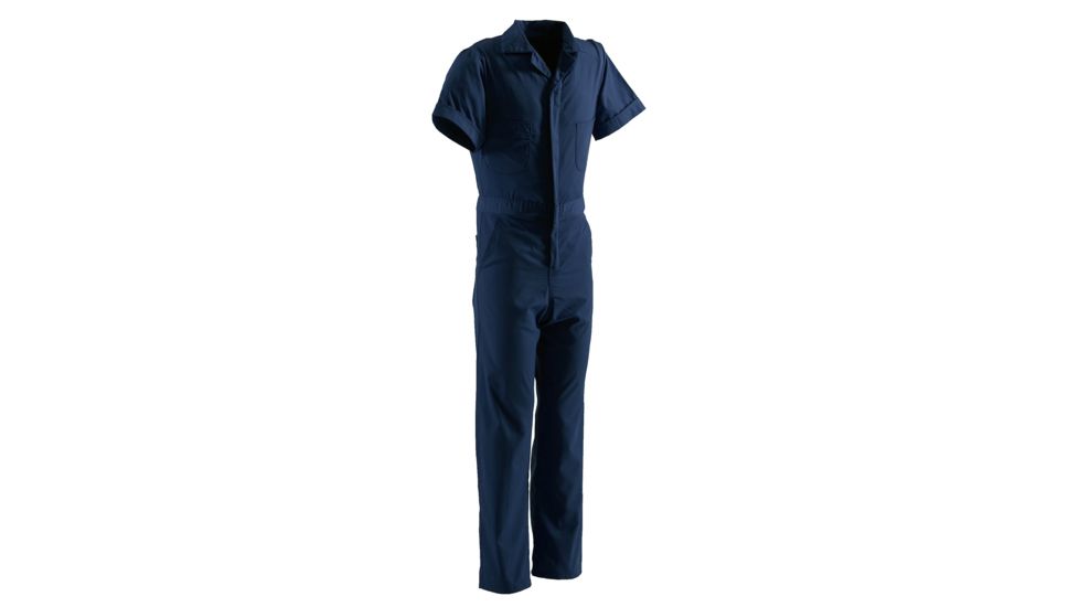Berne Poplin Short Sleeve Coverall - Mens, Navy, Extra Large P700NVS480