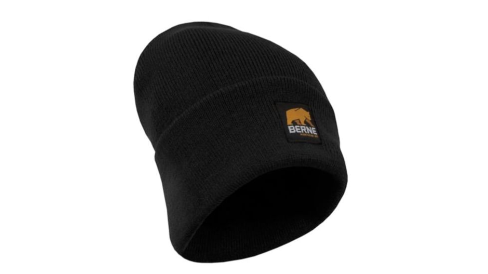 Berne Standard Knit Cap - Mens, Black, One Size, Regular, 92021290423