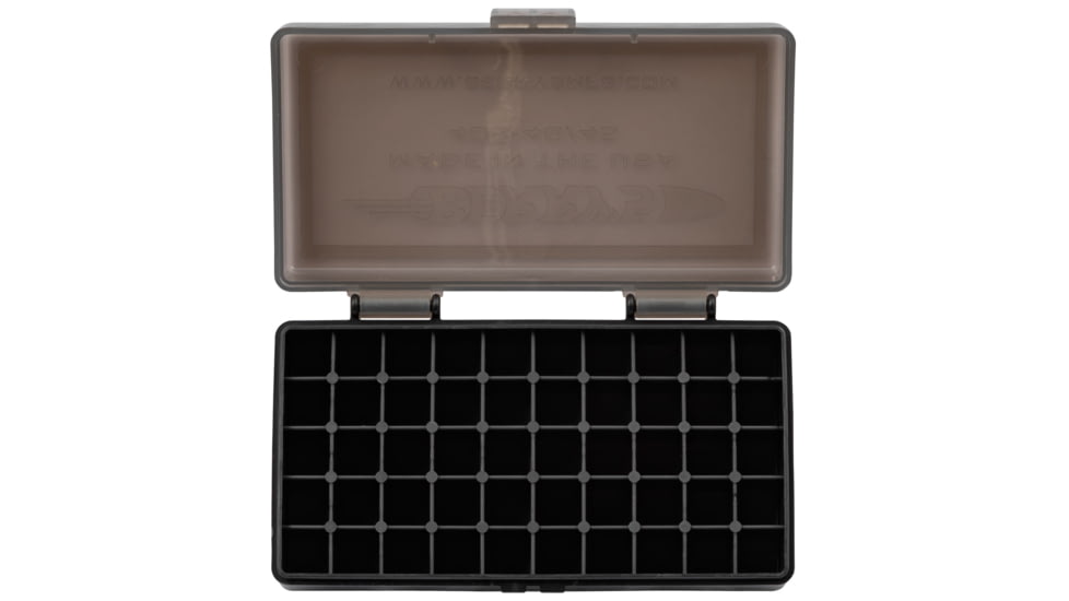 Berrys 13897 408 Ammo Box 40 S&amp;W,45 ACP 50rd Smoke Lid W/Black Bottom