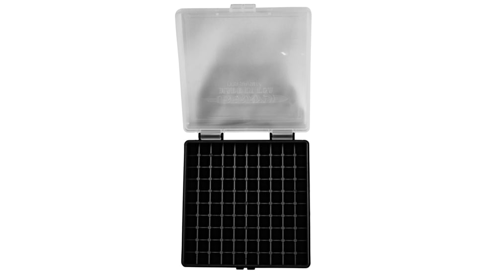Berrys 15382 003 Ammo Box 38 Special,357 Mag 100rd Clear Lid W/Black Bottom