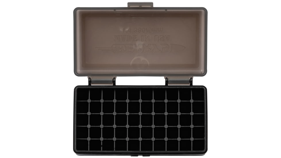 Berrys 19642 401 Ammo Box 9mm Luger,380 ACP 50rd Smoke Lid W/Black Bottom