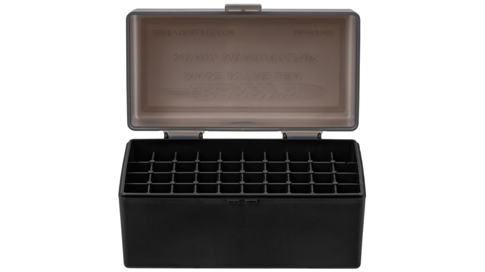 Berrys 46826 409 Ammo Box 308 Win,243 Win 50rd Smoke Lid W/Black Bottom