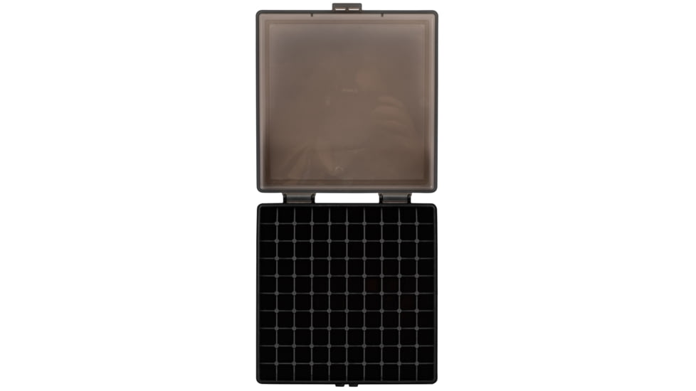Berrys 92199 008 Ammo Box 40 S&amp;W,45 ACP 100rd Smoke Lid W/Black Bottom