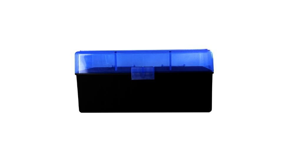 Berry's Manufacturing 415 WSSM/500 S&amp;W Ammo Box, 50 Rounds, Blue/Black, JF20015