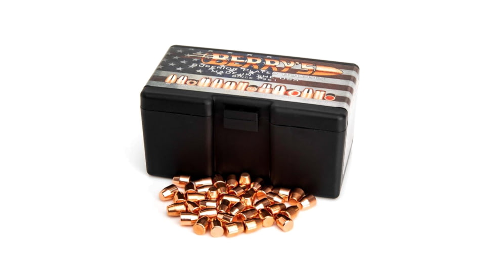 Berry's Manufacturing 9mm Luger 124 Grain FMJ Preferred Plated Pistol Bullets, 250 Rounds, 43234-70CAL