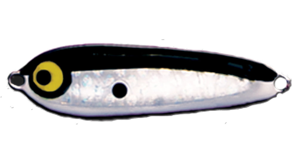 Berrys Threadfin Spoon, 3/4 oz, Black Back/Silver Holo Form, 75TFS