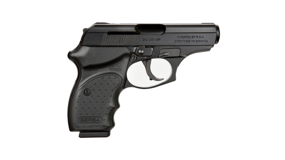 Bersa Thunder CC Semi Auto Pistol, 380 Auto, 3.2 in Barrel, Alloy Black Frame, Polymer Grip, 1-Mag, 8 Round Capacity, THUN380MLTCC-FRRMPG