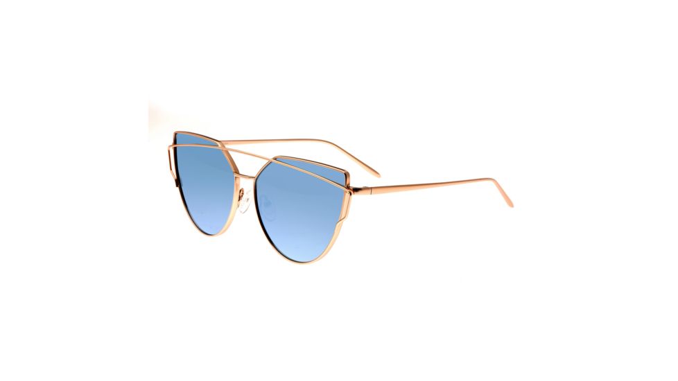 Bertha Aria Polarized Sunglasses, Rose Gold/Celeste, One Size, BRSBR025BK