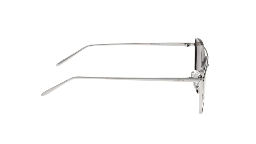 Bertha Aria Polarized Sunglasses, Silver Frame, Black Lens - Womens, BRSBR025PKX