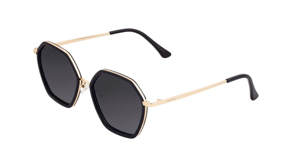 Bertha Ariana Polarized Sunglasses - Women's, Black/Black, One Size, BRSBR038BK