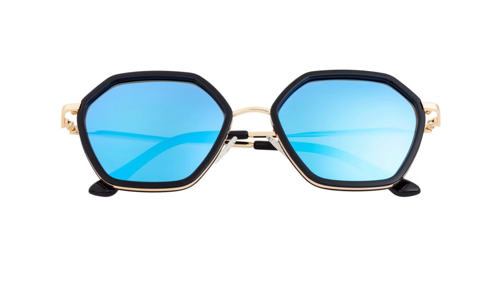 Bertha Ariana Polarized Sunglasses - Women's, Black/Blue, One Size, BRSBR038BL