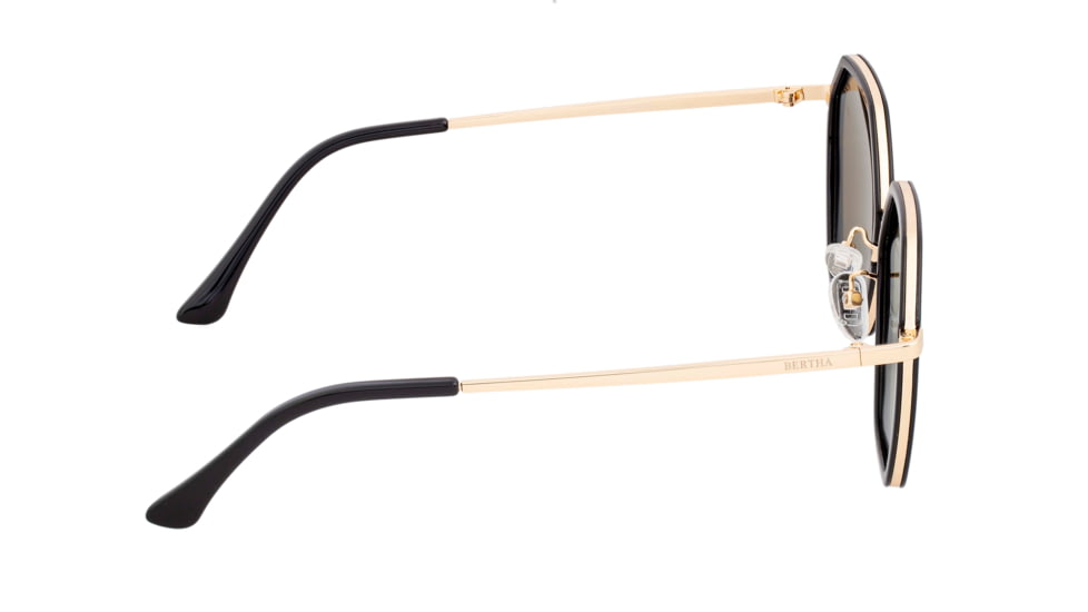Bertha Ariana Polarized Sunglasses - Women's, Black/Blue, One Size, BRSBR038BL