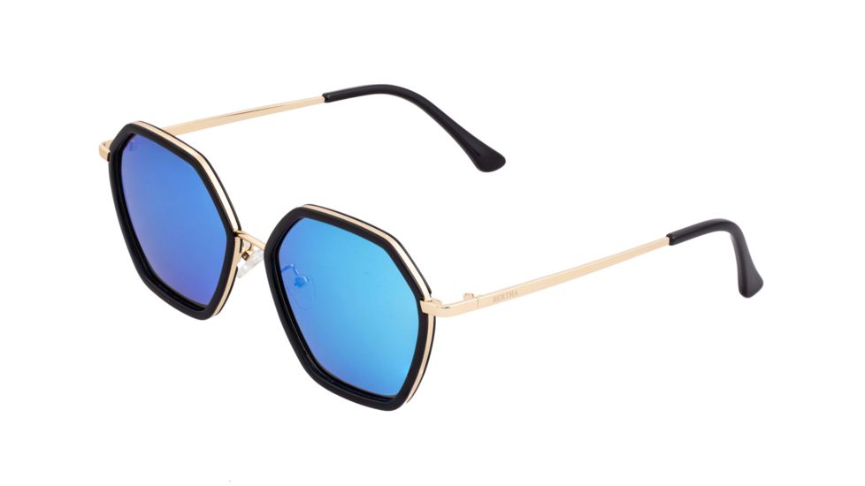 Bertha Ariana Polarized Sunglasses - Women's, Black/Blue, One Size, BRSBR038BL